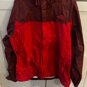North Face Men's Bold Red Rain jacket